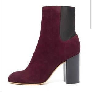 Rag & Bone -Agnes Suede Burgundy Boot 6